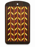 20” Handcrafted Charcuterie Board – Exotic Hardwood Geometric Design