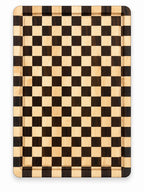 Peruvian Walnut & Hard Maple Checkered Cutting Board – 18” × 12”