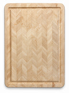 Hard Maple Chevron Cutting Board – 16.5” × 11”
