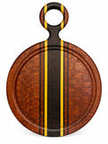 Handled Charcuterie Board – Leopardwood, Wengé & Yellowheart