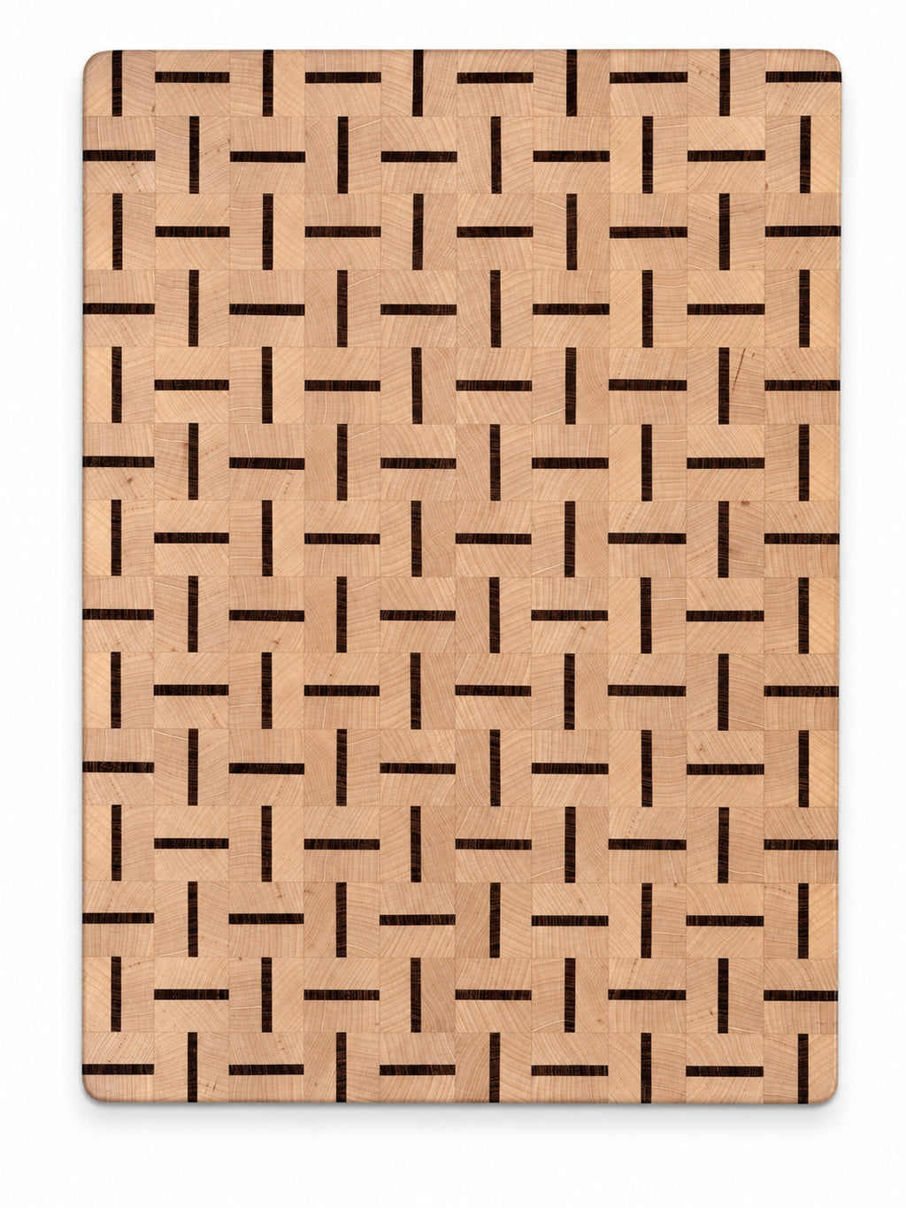 15.5” End Grain Cutting Board – Hard Maple & Wengé
