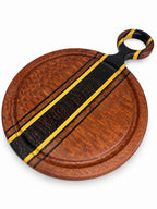 Handled Charcuterie Board – Leopardwood, Wengé & Yellowheart