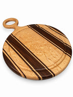 16” Handled Cutting Board – Bird’s-Eye Maple & East Indian Rosewood