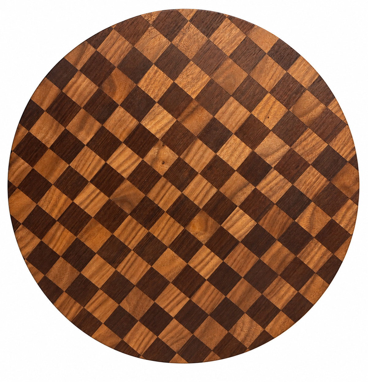 16” Handcrafted Lazy Susan – Peruvian Walnut & Black Walnut