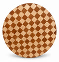 14” Handcrafted Checkered Lazy Susan – Cherry & Maple