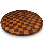 16” Handcrafted Lazy Susan – Peruvian Walnut & Black Walnut