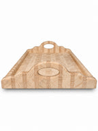 15” Handcrafted Serving Tray – Curly Maple