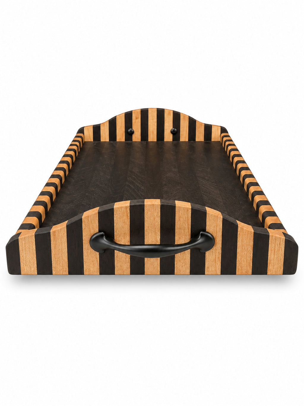 16.25” Handcrafted Serving Tray – Wengé & Hard Maple