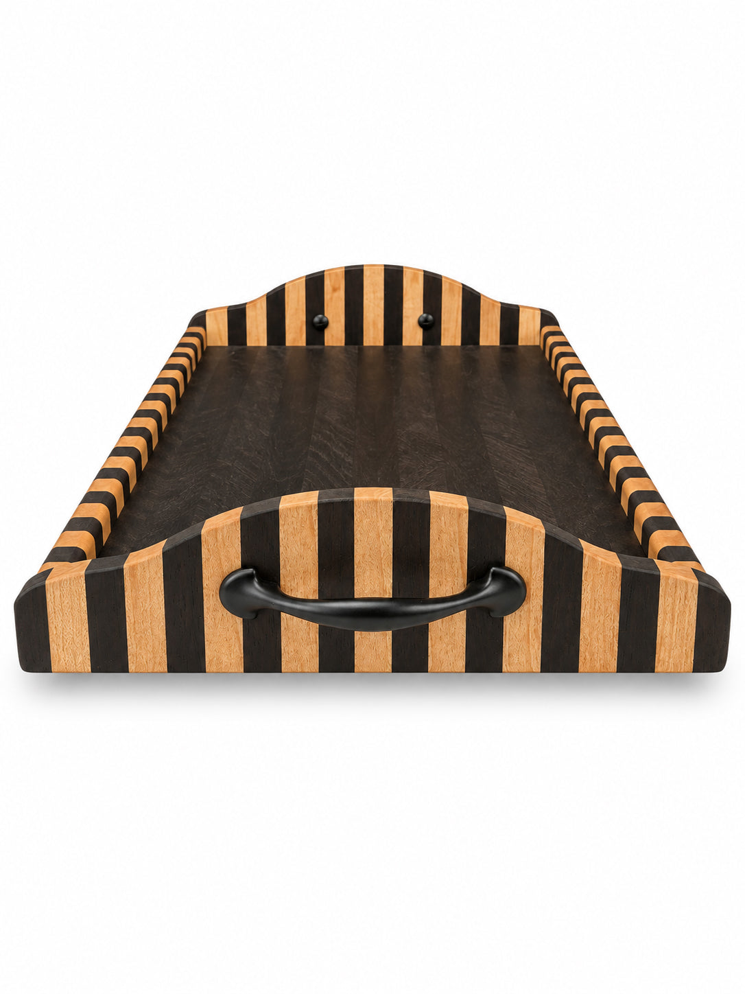 16.25” Handcrafted Serving Tray – Wengé & Hard Maple
