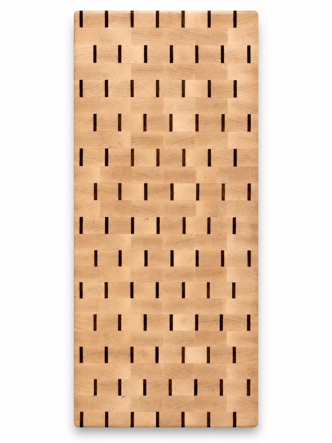 18” End Grain Sushi Board Set – Hard Maple & Wengé