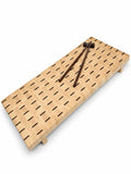 18” End Grain Sushi Board Set – Hard Maple & Wengé