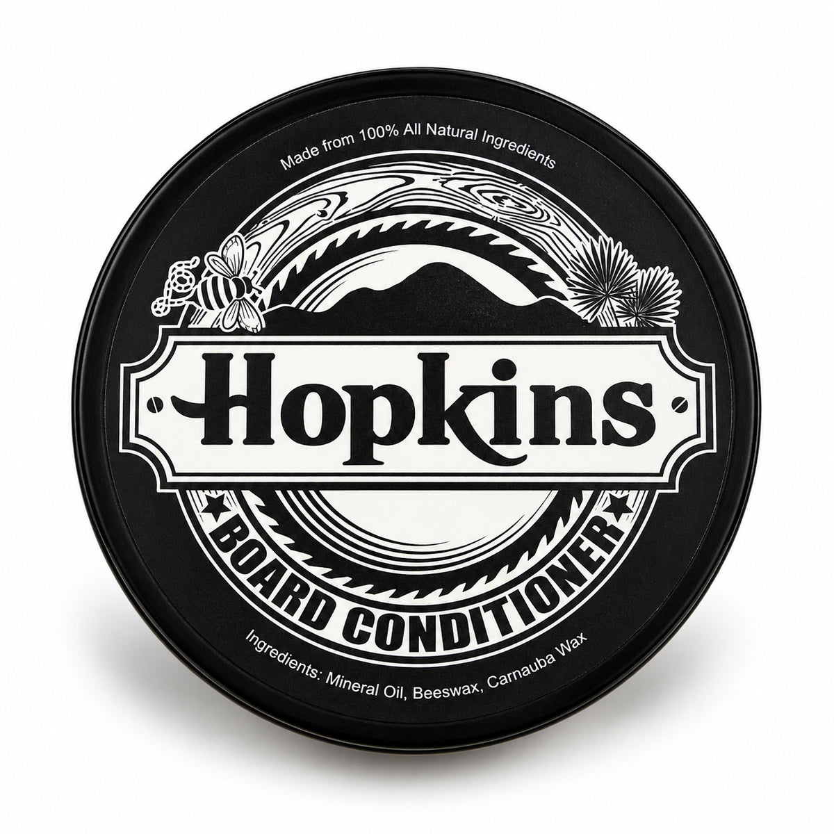 4 oz. All-Natural Board Conditioner – Mineral Oil, Beeswax & Carnauba Wax